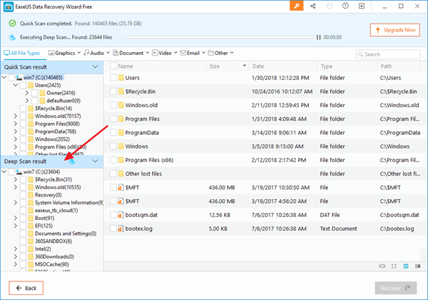 While at that topographic point are dozens of information recovery tools that tin deal you lot recover information EaseUS Data Recovery Wizard Free lets you lot recover lost or deleted data