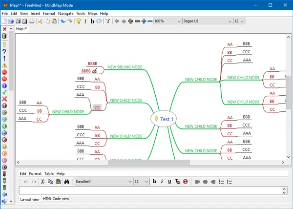Freemind mind mapping software
