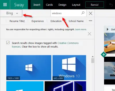 Microsoft Office Sway Online tips and tricks