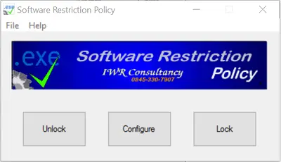 Simple Software Restriction Policy is a security add on for Windows - 84