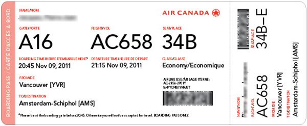 Information On Boarding Pass Barcode How To Protect Your Data
