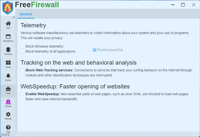 Free Firewall is a complete firewall solution for Windows PC