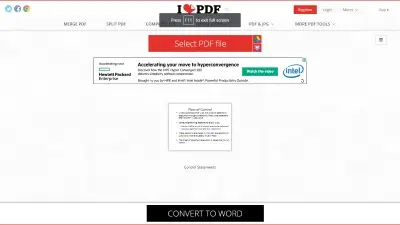 Ilovepdf to word