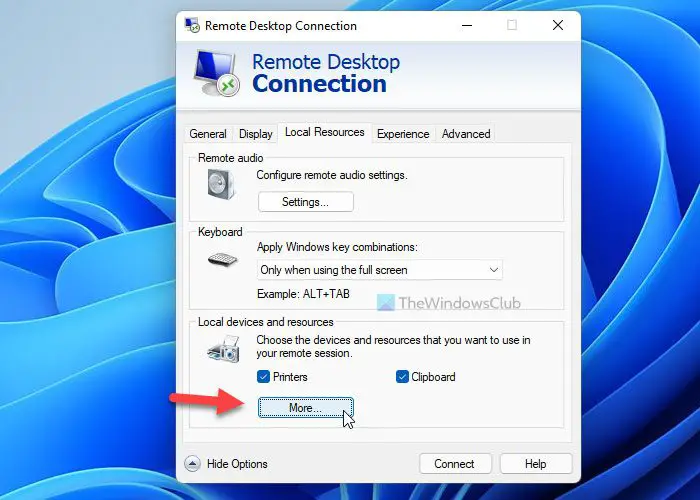 How to use Devices and Resources in a Remote Desktop Session