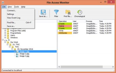 SoftPerfect File Access Monitor