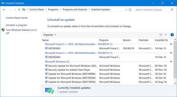 If y'all are looking for ways to await upward the Windows Updates for your Windows Where to await for your Windows 10 Update History