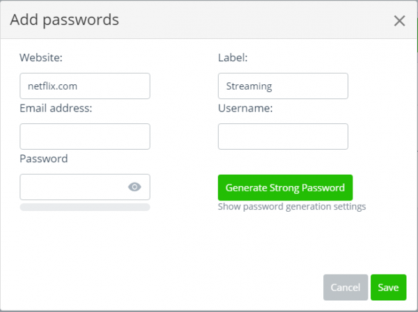 Avira Password Manager