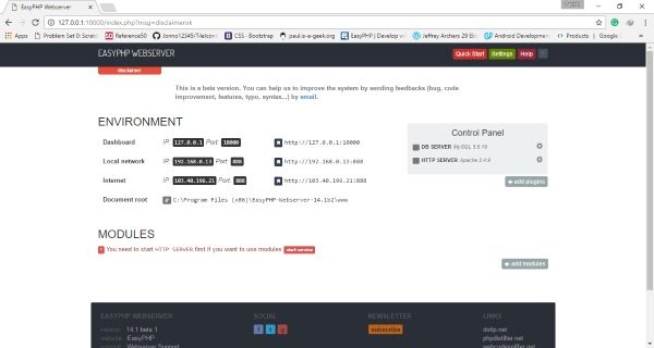 EasyPHP Webserver
