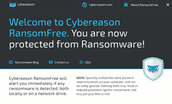 Free Ransomware protection software