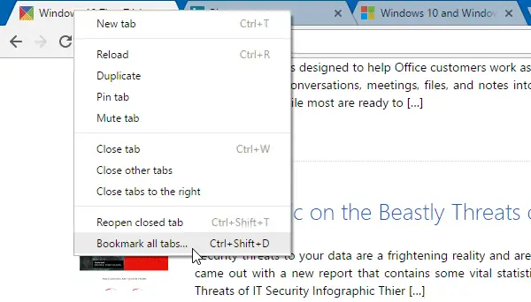 Bookmark All Tabs