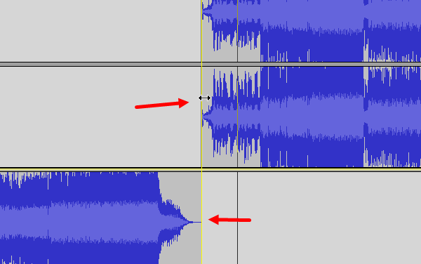 How to split and merge audio files using Audacity-3