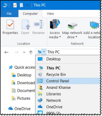 How to open Control Panel in Windows 11
