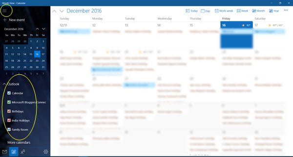 remove Facebook birthdays from Calendar windows 10 pc