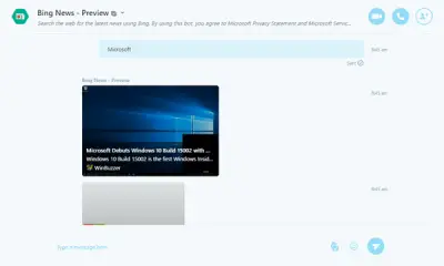Bing News Best Skype Bots