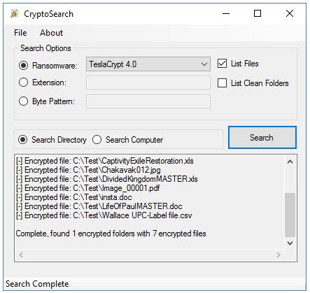 Cryptosearch