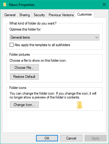 How to apply a folder's view settings to all folders in Windows 10