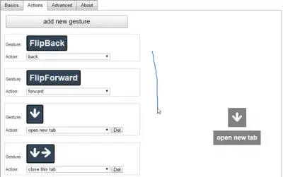 Chrome extensions to setup Mouse Gestures