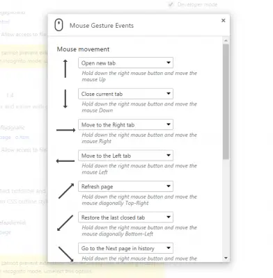 Mouse Gesture Events Best Chrome extensions to setup mouse gestures