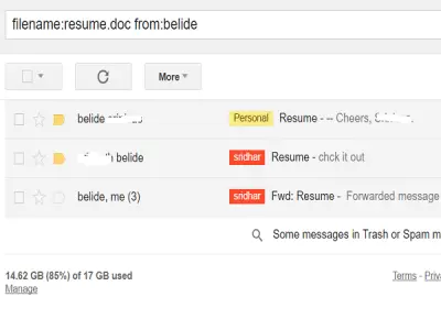 gmail search tips using filename