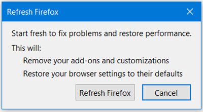 refresh firefox browser