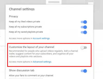 Customize channel layout - YouTube tutorials for video creators