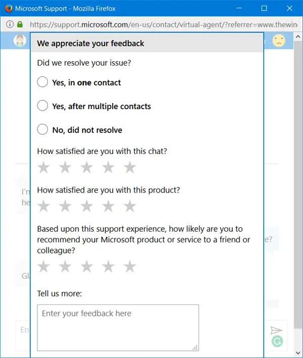 Microsoft live chat help