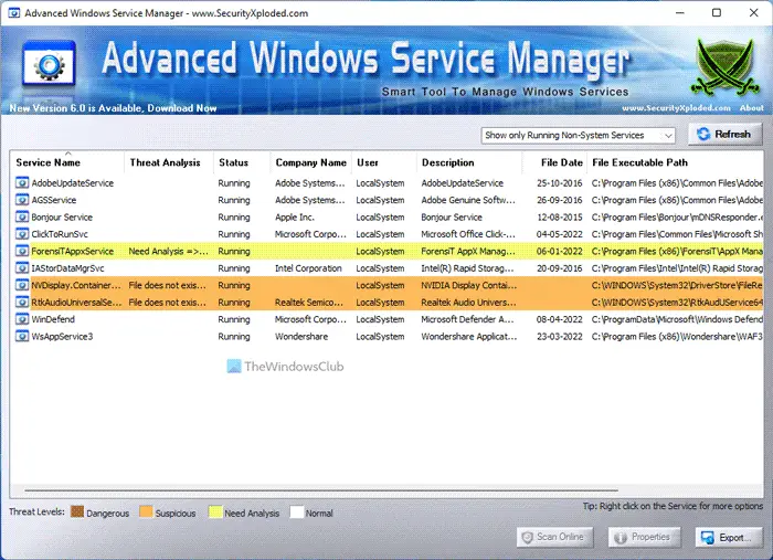 Advanced Windows Service Manager: A smarter Windows Services Analyzer