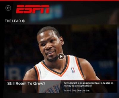 ESPN. Image Courtesy: Microsoft Store
