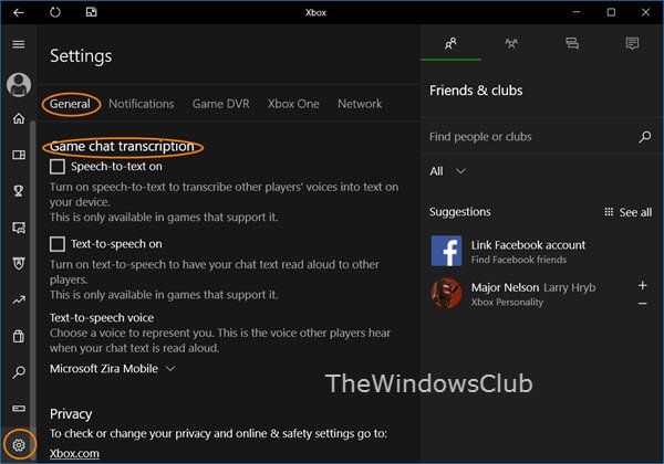Wardian sag Vær sød at lade være Tog How to use Game Chat Transcription on Xbox One & Windows PC