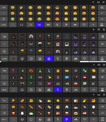 Emojis in Windows 10