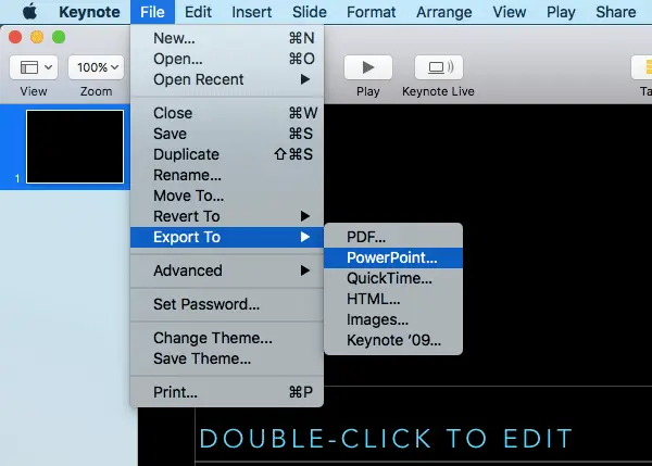 Как преобразовать и открыть файл Apple Keynote в PowerPoint на ПК с Windows