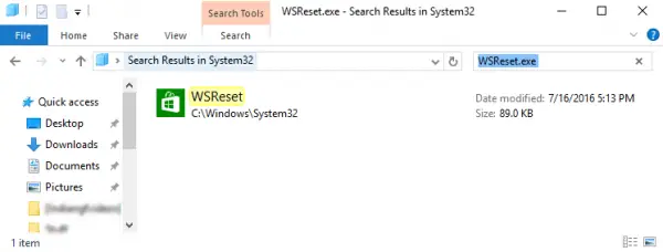 Reset Windows Store