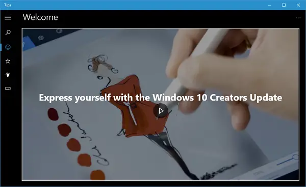 Windows 10 Tips App