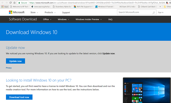 Install Windows 10 2004 using Windows 10 Update Assistant