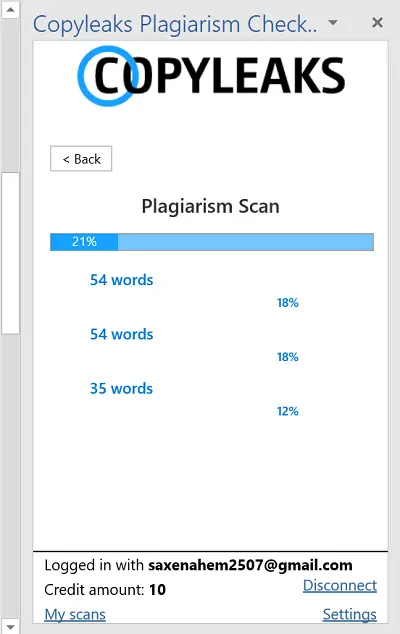 how to check plagiarism in word