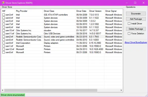 DriverStore Explorer