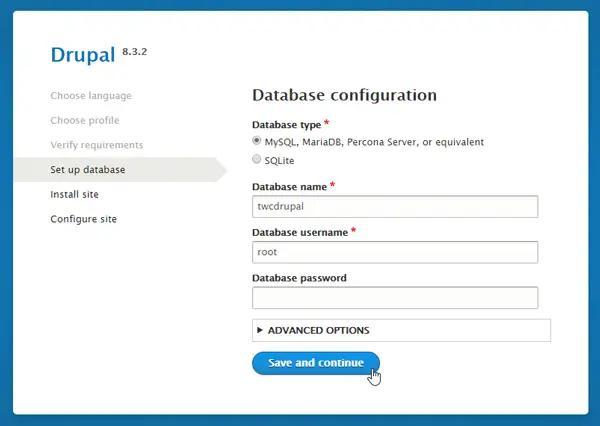 How to install Drupal using WAMP on Windows