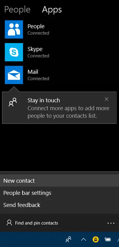 How to use People Bar in Windows 10 - 60