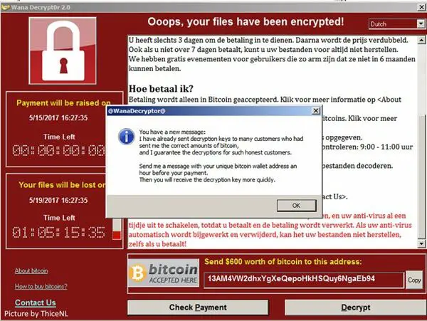 WannaKey WannaCrypt WannaCry Ransomware Decryptor
