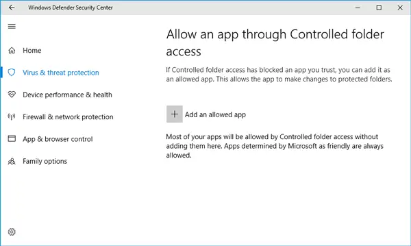 How to use Controlled Folder Access in Windows 10