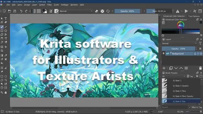 Krita software for Illustrators & Texture Artists