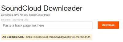 SCDownloader download songs from SoundCloud