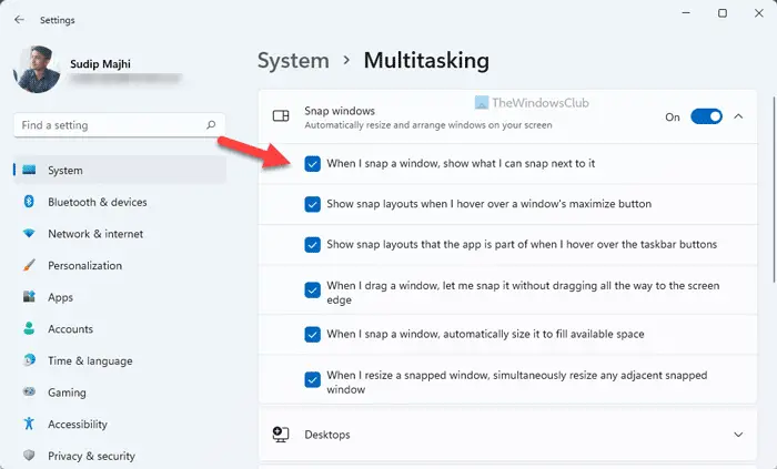 windows snap assist windows snap assist