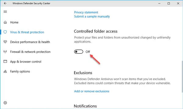 controlled folder access blocked controlled folder access blocked