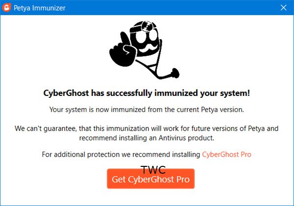 CyberGhost Immunizer