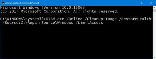 Fix corrupted Windows Update system files-DISM scan
