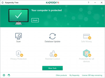 Лучшее бесплатное программное обеспечение для Windows 10 в 2019 году Kaspersky Free Antivirus для Windows