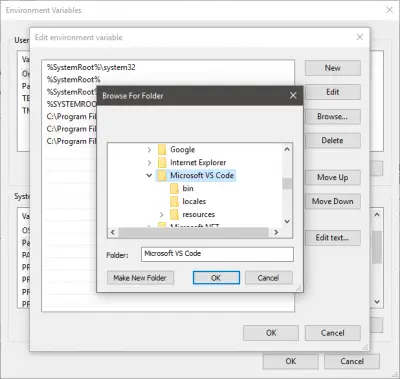 System & User Environment Variables