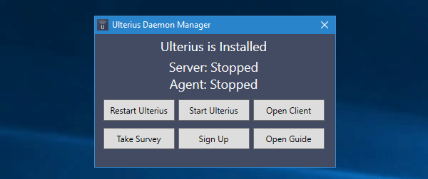 Ulterius free Remote Desktop software