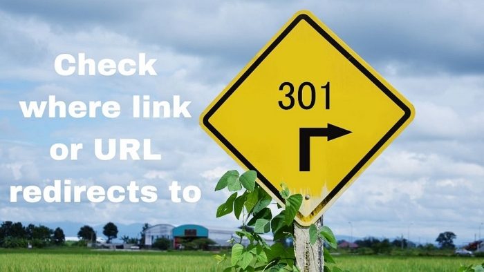 check where link or URL redirects to